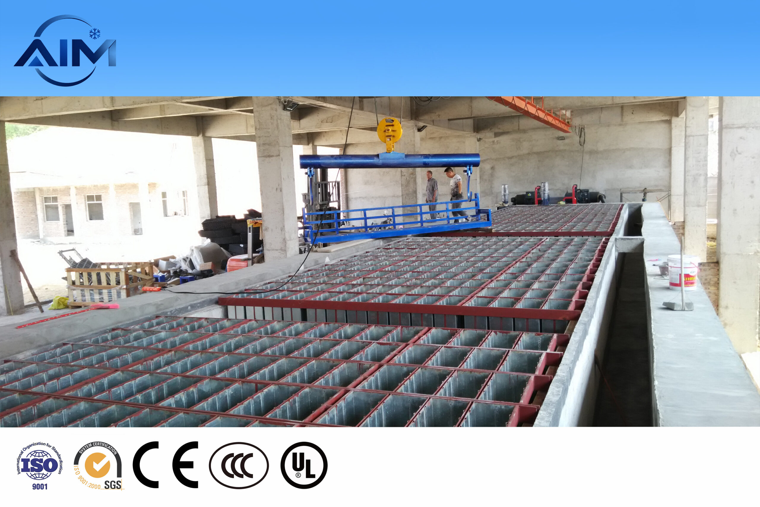 AB-70T-BE brine cooling block ice machine for fishery and ice distribution