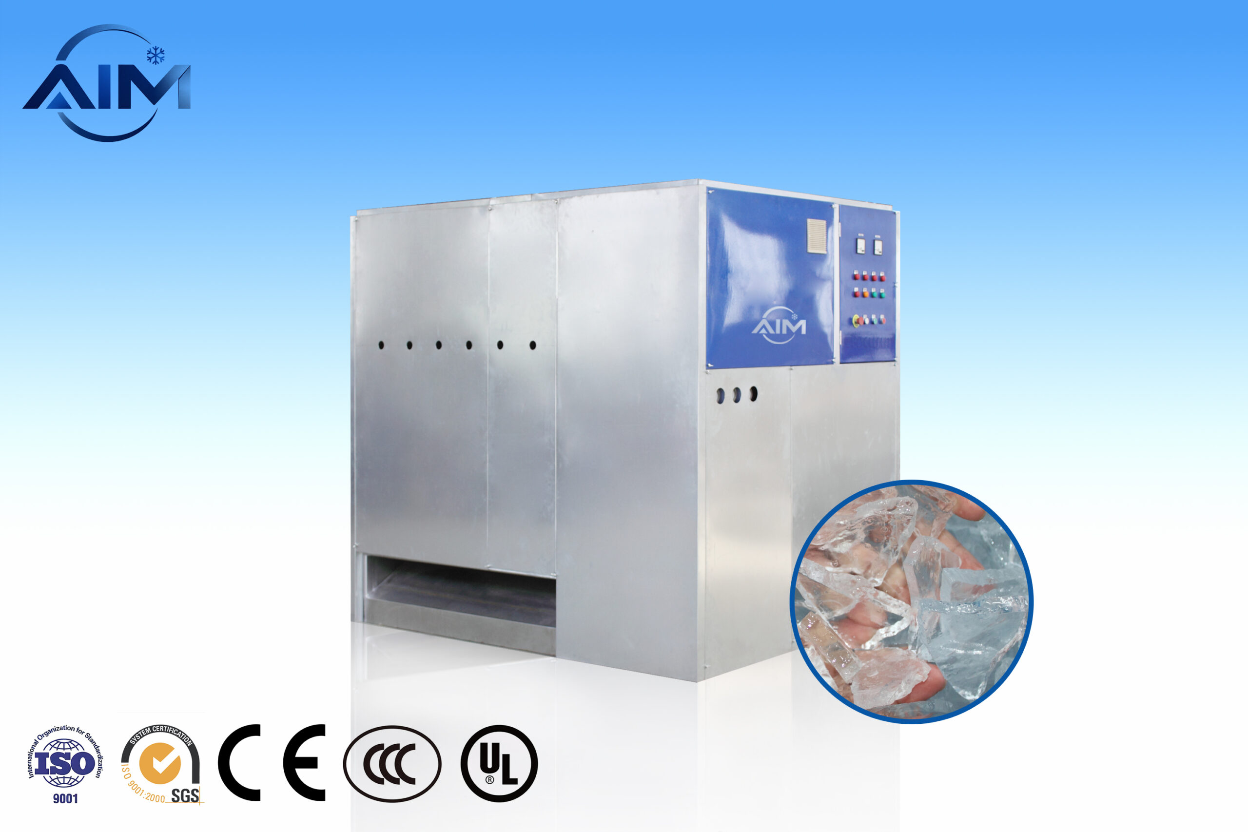 plate ice machine for industrial cooling and ice storage