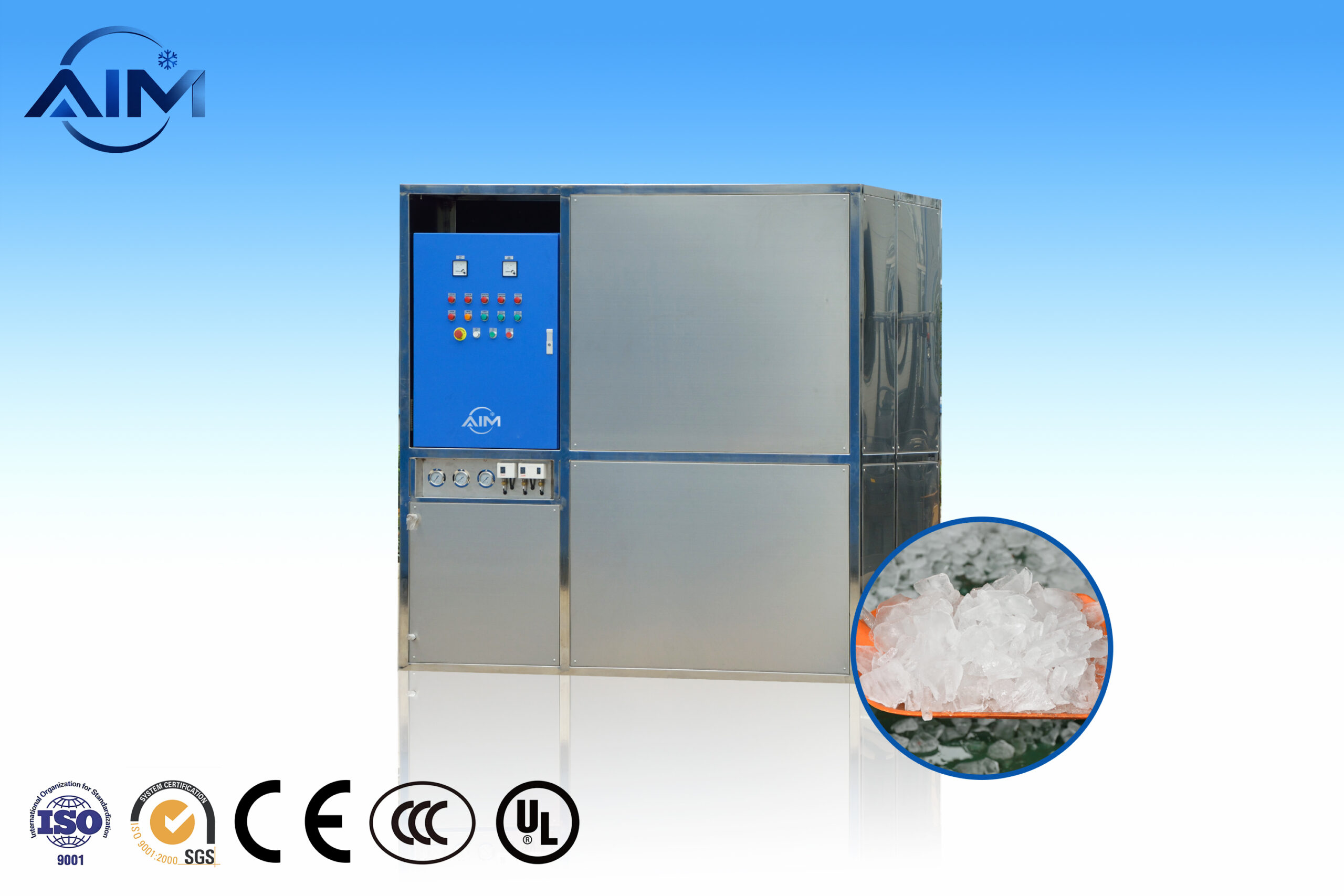 plate ice machine for industrial cooling and ice storage
